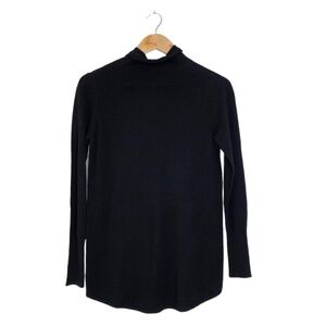 NWOT NIC + ZOE BLACK LONG SLEEVE TURTLENECK TOP XS